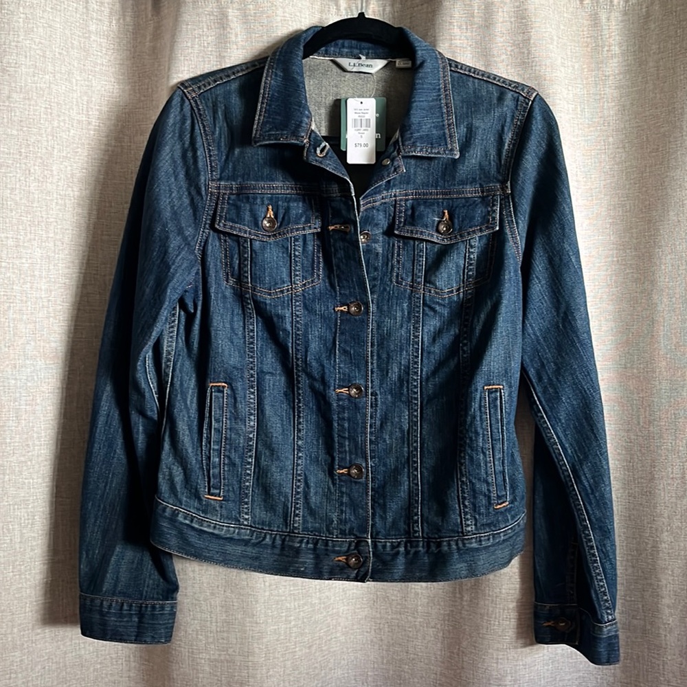LL Bean Jean Jacket Size Small